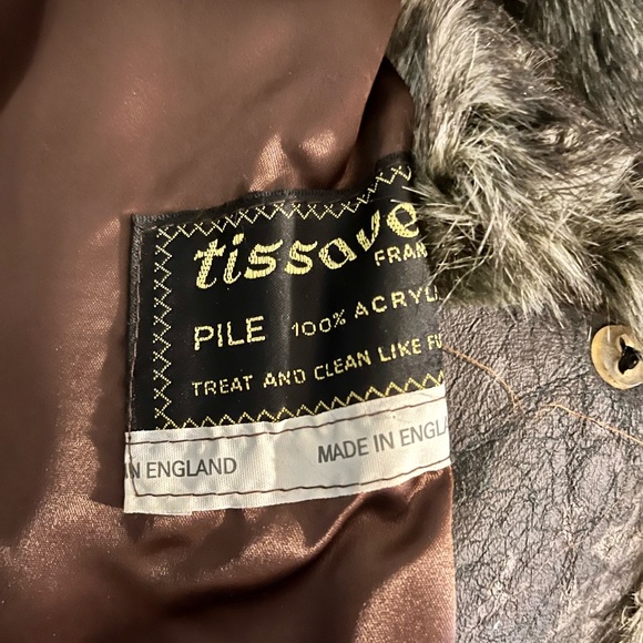 PRICE ⬇️ Vintage Tissavel Of France Faux Fur Coat By Gino Rossi - Picture 6 of 6